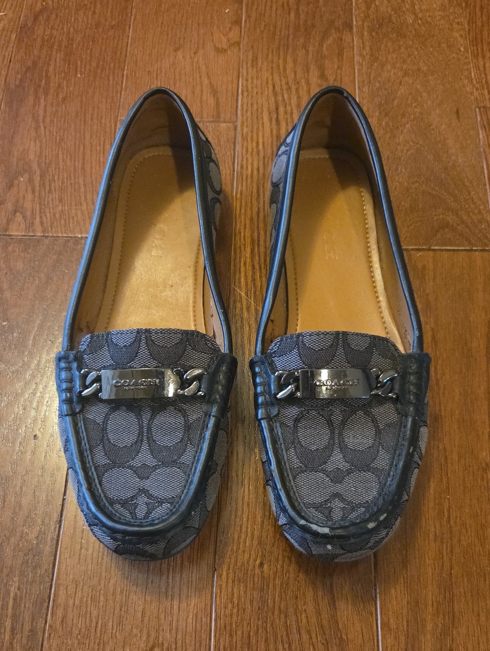 Coach Signature Canvas Loafers